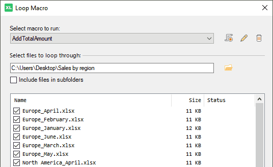 Loop Macro example: select workbooks