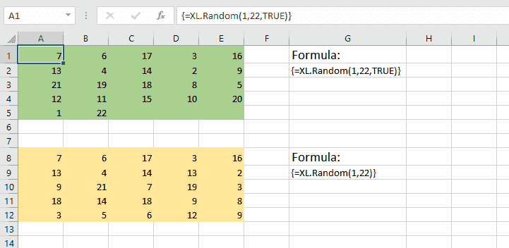 How to use Random function for Excel: formula and results