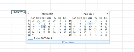 How to insert dates from a Popup Calendar (date picker) in Excel – user ...