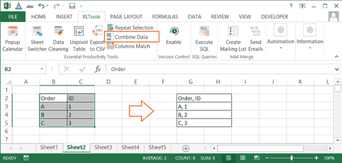 How to merge Excel cells without losing data and combine data in ...