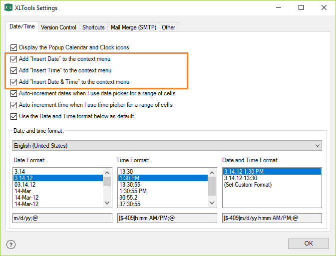 Remove or add Popup Clock from the right-click menu