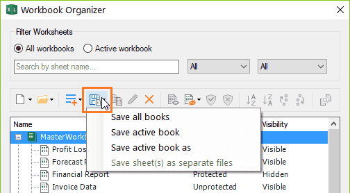 Save all workbooks at the same time