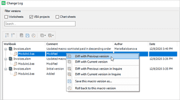 How to enable version control and track changes in Excel VBA projects ...