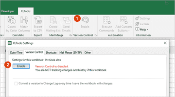How to enable version control and track changes in Excel workbooks ...