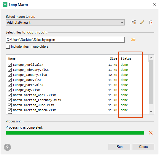 Loop Macro example: all workbooks are processed