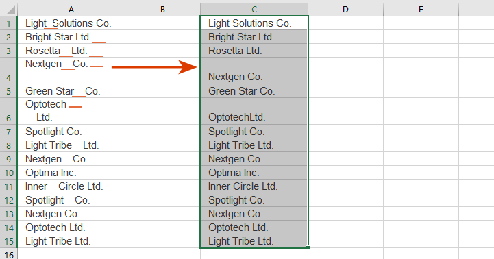 See result: all non-printable characters are removed