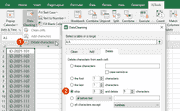 How to delete text in Excel by its position in a cell or by character ...