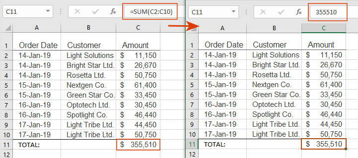 Set option: replace formulas with results
