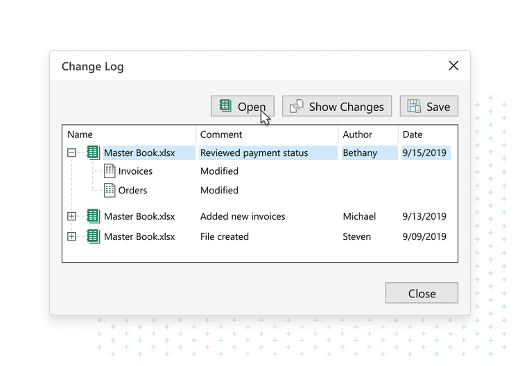 Keep Track Of Changes To Spreadsheets And VBA Projects | Version ...