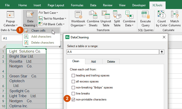 excel mac os remove line break in cell