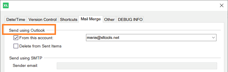 Connect Mail Merge to your Outlook account
